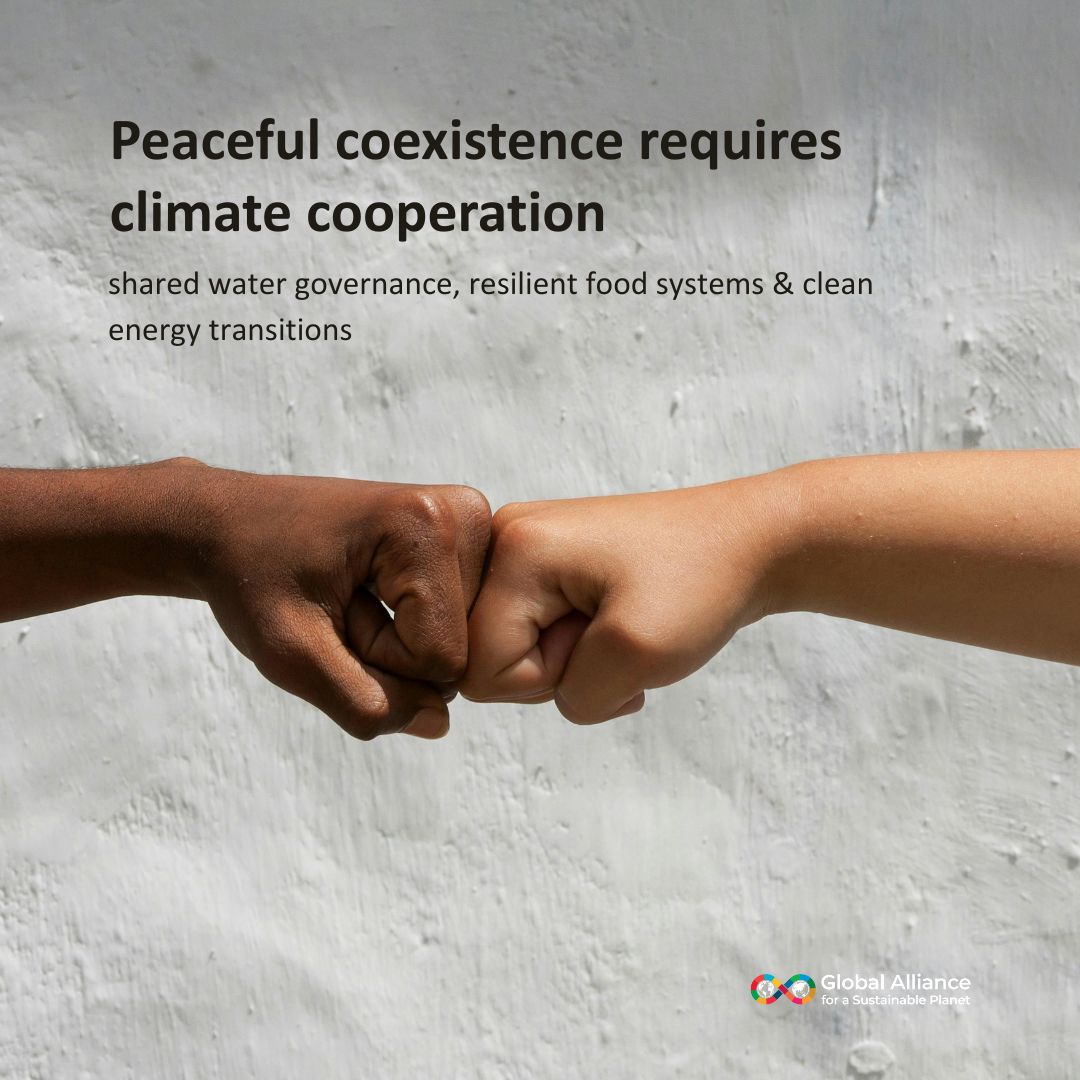 gaspworld's tweet image. Peaceful coexistence requires climate cooperation-shared water governance, resilient food systems &amp;amp; clean energy transitions.
#InternationalDayOfPeacefulCoexistence #GlobalCooperation