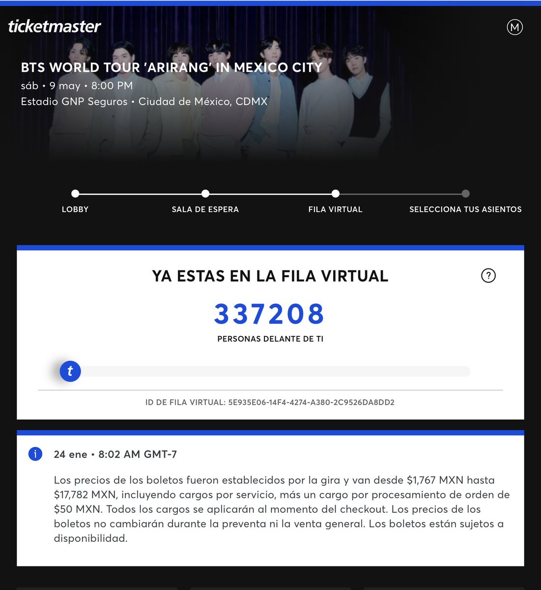 Ella jura 💜💜 #BTS_WORLDTOUR_MEXICOCITY