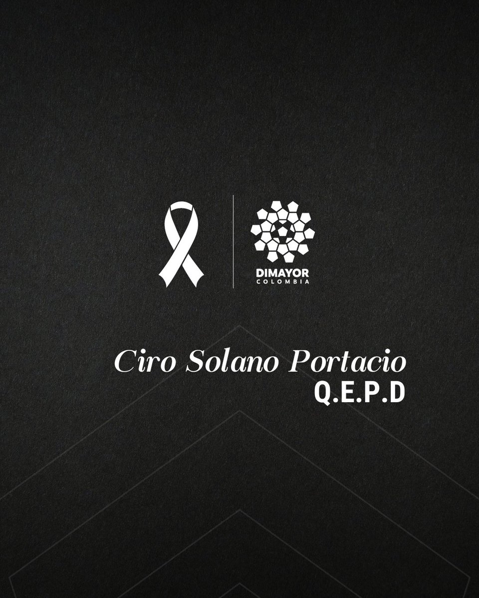 La 𝐃𝐢𝐯𝐢𝐬𝐢𝐨́𝐧 𝐌𝐚𝐲𝐨𝐫 𝐝𝐞𝐥 𝐅𝐮́𝐭𝐛𝐨𝐥 𝐏𝐫𝐨𝐟𝐞𝐬𝐢𝐨𝐧𝐚𝐥  𝐂𝐨𝐥𝐨𝐦𝐛𝐢𝐚𝐧𝐨 - 𝐃𝐈𝐌𝐀𝐘𝐎𝐑, en cabeza de su presidente Carlos  Mario Zuluaga Pérez, y los 36 clubes afiliados, expresa su más sentido  pésame por el fallecimiento de