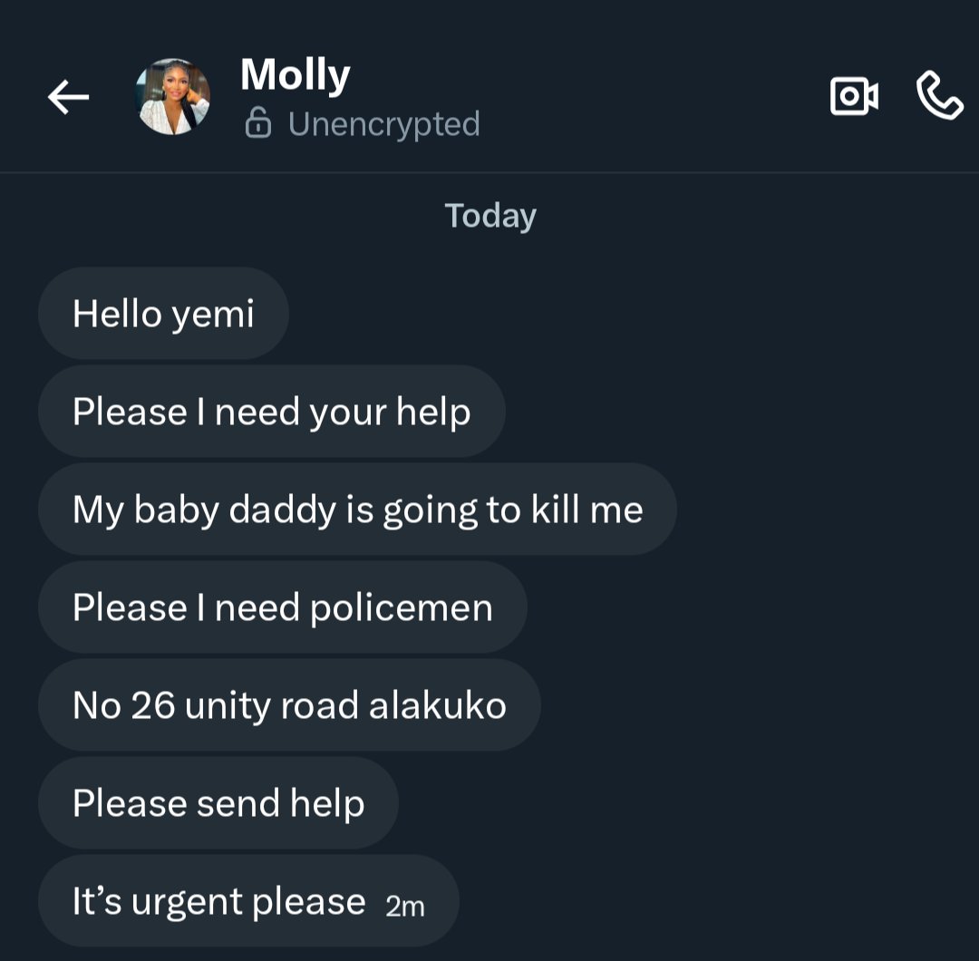 Yemihazan's tweet image. From my DM... Pls rt &amp;amp; treat as urgent till she gets help!

@mollypweetydams needs help urgently, anyone in Alakuko Lagos or close by pls.. Pls send her a DM or reach out