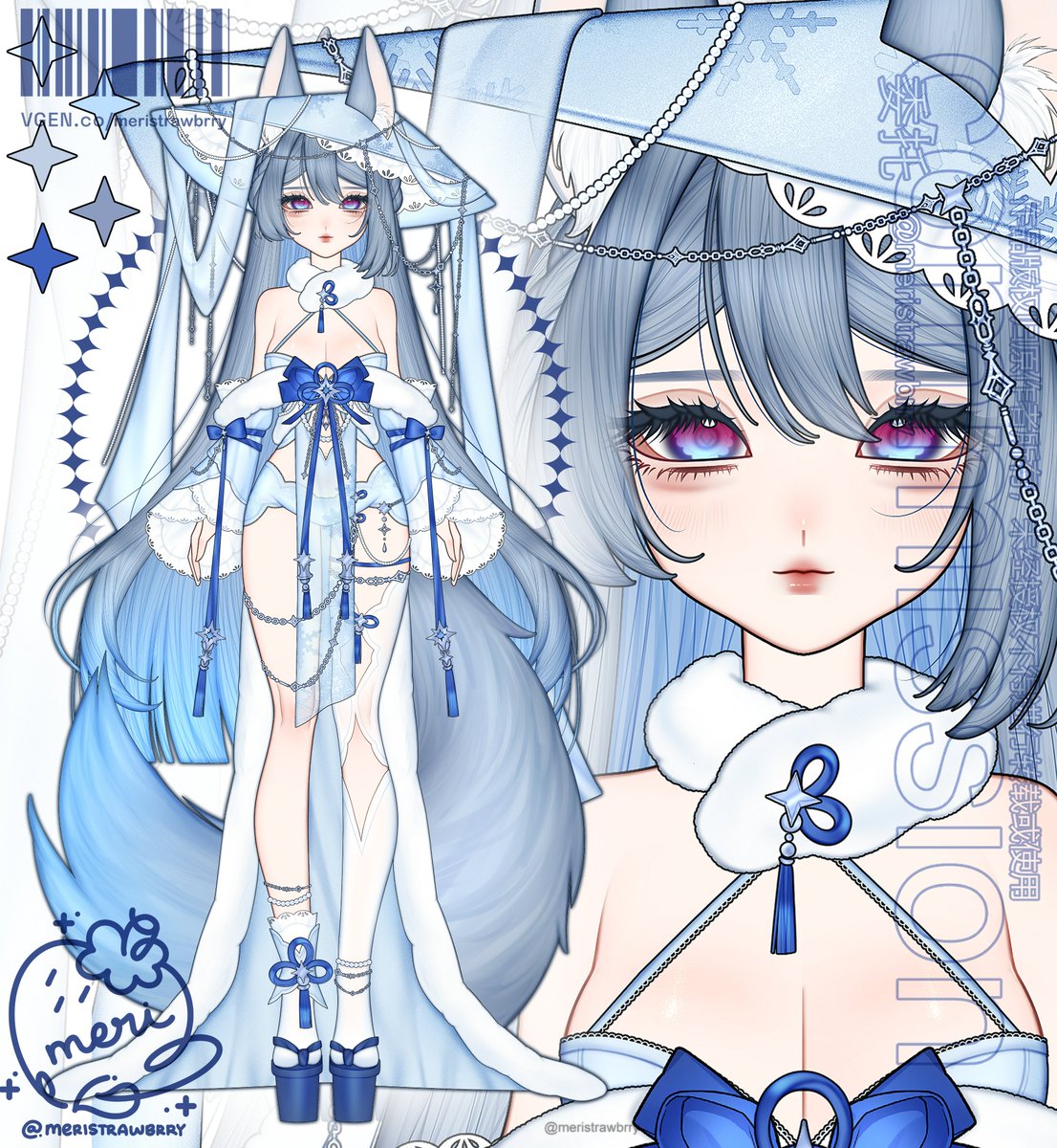 meristrawbrry's tweet image. Surprise character redesign for @merichi_i ~ Thank you so much! #Vgencomm