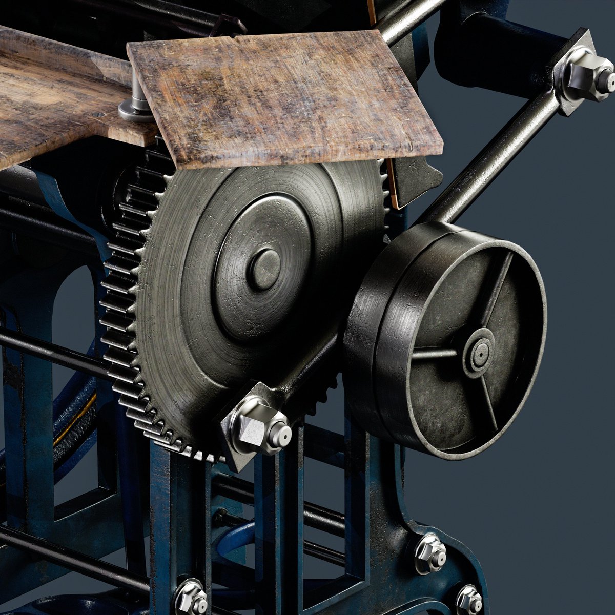 Much like <a href="/JordanMossy/">Mossy</a> and a few others mentioned I was really fighting bad texel density on this so I went back and re UV'd/baked. Turns out uvpackmaster borked something  so now its much loser to the desired TD 😅

#gamedev #gameart