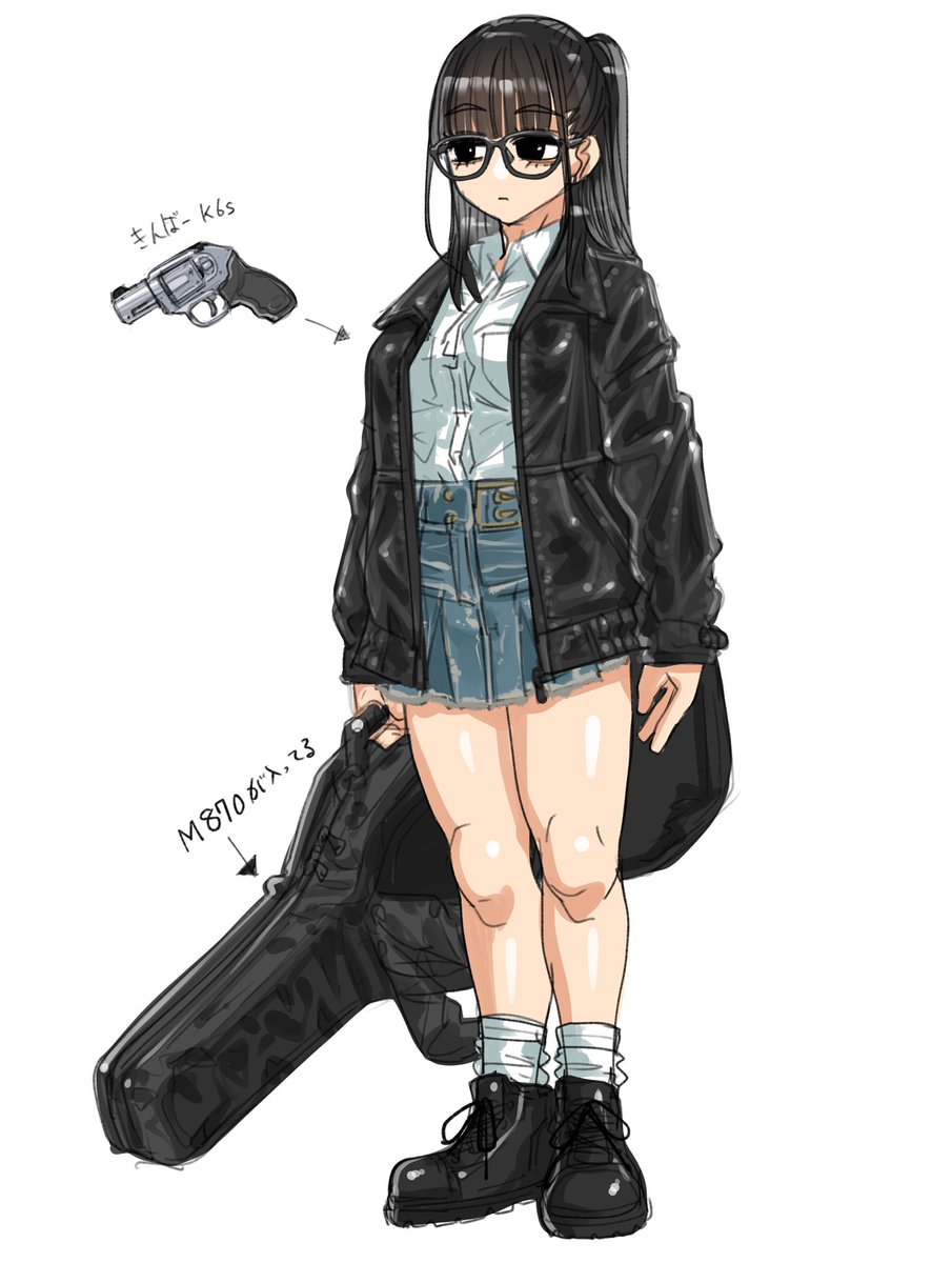 「地味眼鏡私服案らくがき2」|CBのイラスト