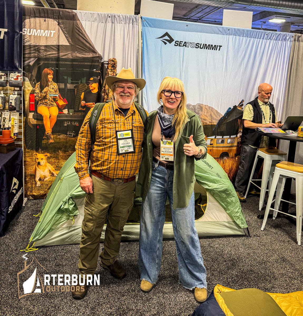 Caught up with Heather Gonzales from <a href="/seatosummitgear/">Sea to Summit</a> at <a href="/nssfshotshow/">SHOT Show</a> last week. a proud sponsor - putting real gear into real camps - at our memorable 2025 Beyond Hunter Education Camp in October.
