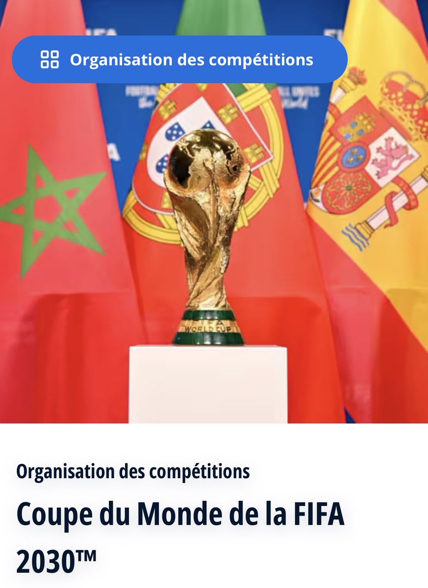 🚨 SÉISME MAJEUR À LA FIFA : Le Maroc sur le point de perdre le Mondial 2030 !

Un séisme historique secoue les bureaux de la FIFA à Zurich. Le retrait de la co-organisation du Mondial 2030 au Maroc serait acté en interne, suite à des preuves accablantes d’empoisonnement des