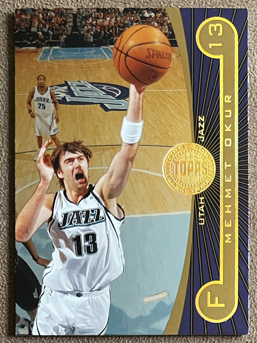 Gametime_Cards's tweet photo. Admittedly, I know next to nothing about Mehmet Okur, but I do know that whoever took this slick photo deserves some credit. #ToppsBasketball #UtahJazz #NBA #TheHobby https://t.co/Wwi0iXPWEj