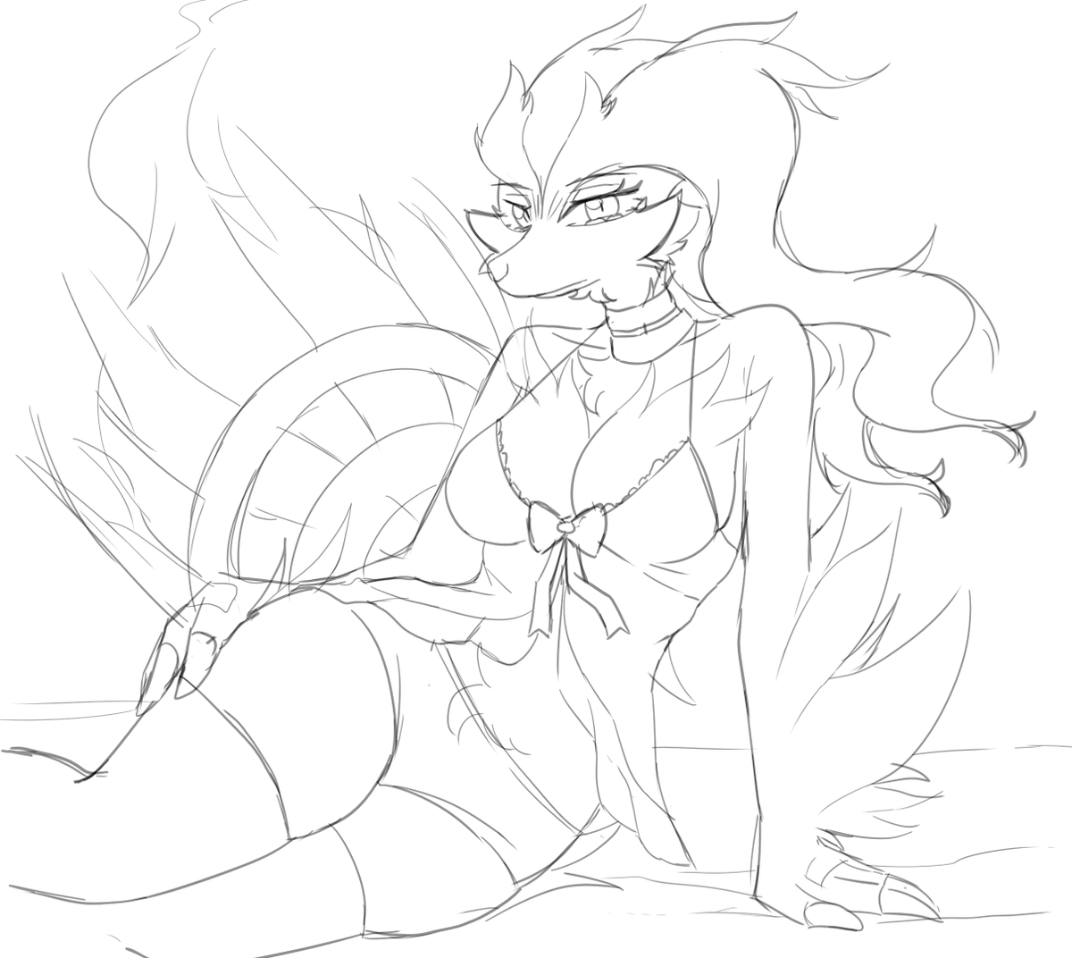 Reshiram  sketch 🐲✨

#Reshiram #Pokemon #sketch