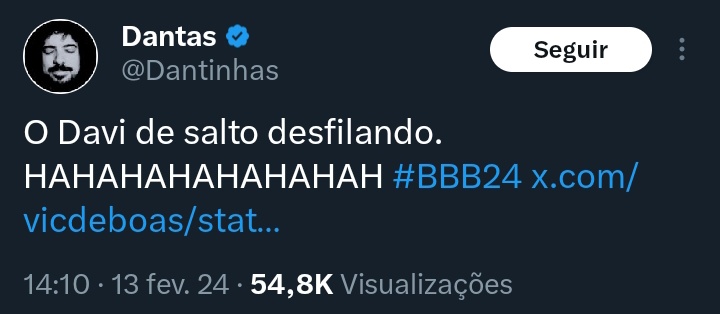 portrasdolimbo2's tweet image. Pra uns, aclamação 
Pra outros, prisão 

¯\_(ツ)_/¯

#bbb | #bbb26 | #redebbb