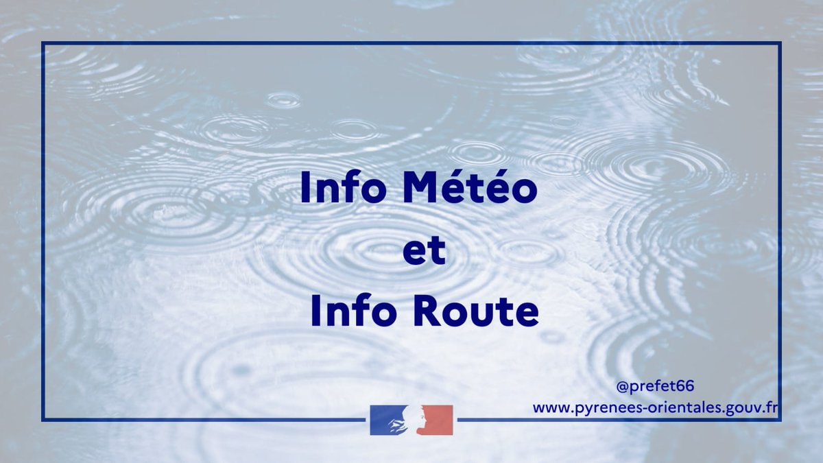 Image de Préfet des Pyrénées-Orientales - #Information ⚠️ En raison des conditions météorologiques :

🚫 La RN320 est fermée depuis 15h entre 