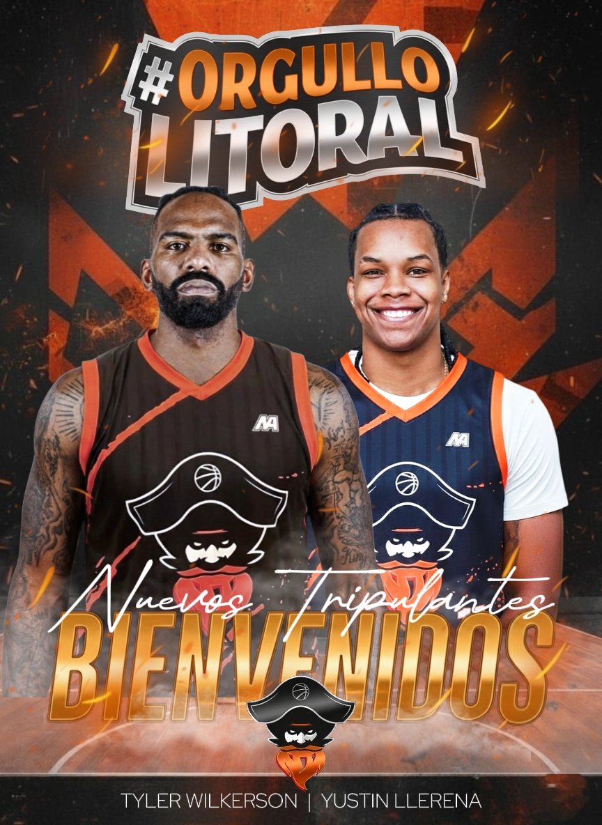 pirataslaguaira's tweet photo. Piratas de La Guaira mueve sus piezas 🏴‍☠️⚔️  

Juan Suero pasa a Spartans y la organización adquiere los derechos de Tyler Wilkerson y Yustin Llerena. 

Wilkerson reforzará la pintura, mientras Llerena llega tras brillar en la BCLA (14.8 pts, 3.5 reb). 🔥

#SomosPiratas #SPB2026 https://t.co/HojzM2hO16