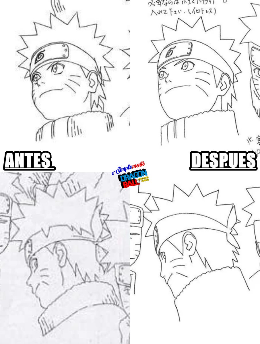 Me puse a revisar las hojas de diseño de Naruto para observar la evolución del diseñador de personajes (Nishio), y la verdad es que se nota una decadencia en su trabajo con el pasar de la serie. Este caso, junto con el de Dragon Ball, demuestra que quizá no sea buena idea