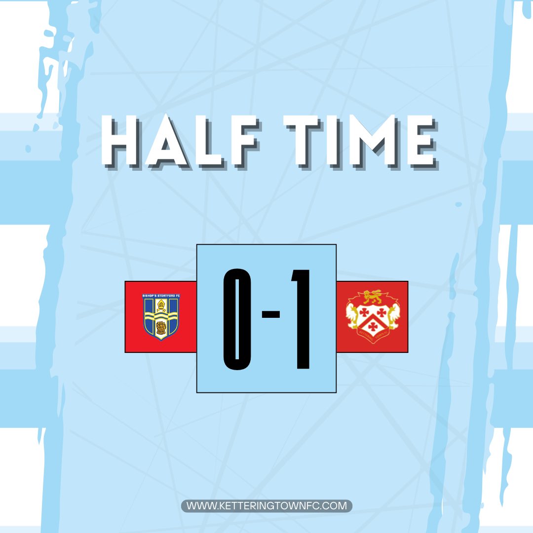 Glennon’s goal from the spot has the Poppies ahead at the break, as the hosts go down to ten men.

#KTFC.