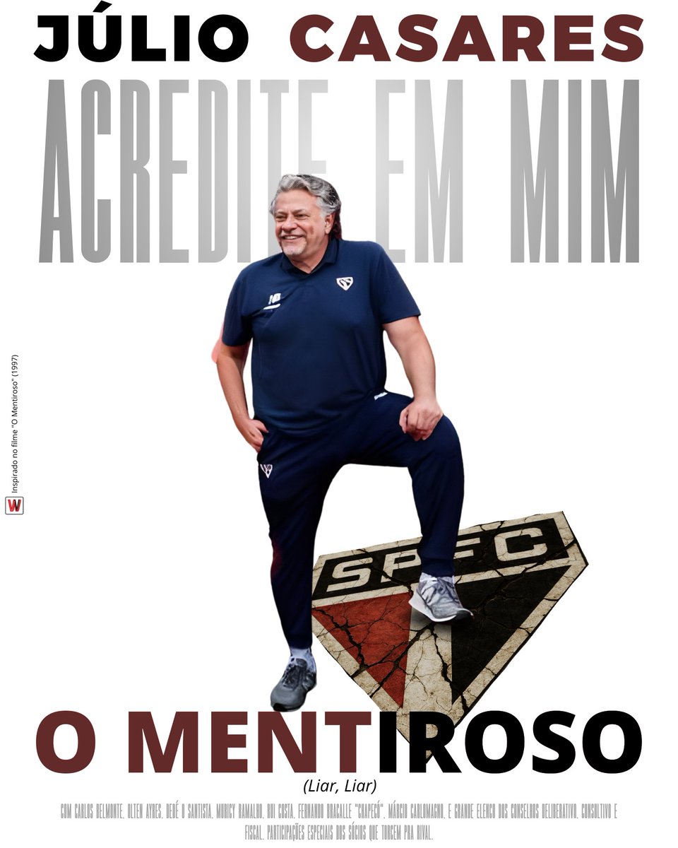 Fiz essa arte a algum tempo atrás, e por fim, acabei esquecendo de postar. Não sei vocês mas, jamais quero ver esse "filme" de novo.
#spfc