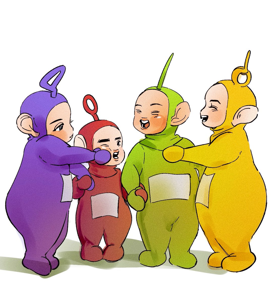 Prelude_8812's tweet image. 猛然发现他们好适合演天线宝宝哈哈哈哈哈哈哈