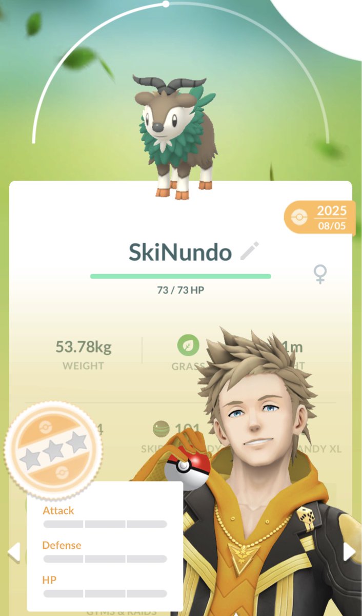 SlowEdwin's tweet photo. Which do you guys like better: SkiNundo or should I evolve into G0G0at? #pokemongo https://t.co/lpTLObBYe8
