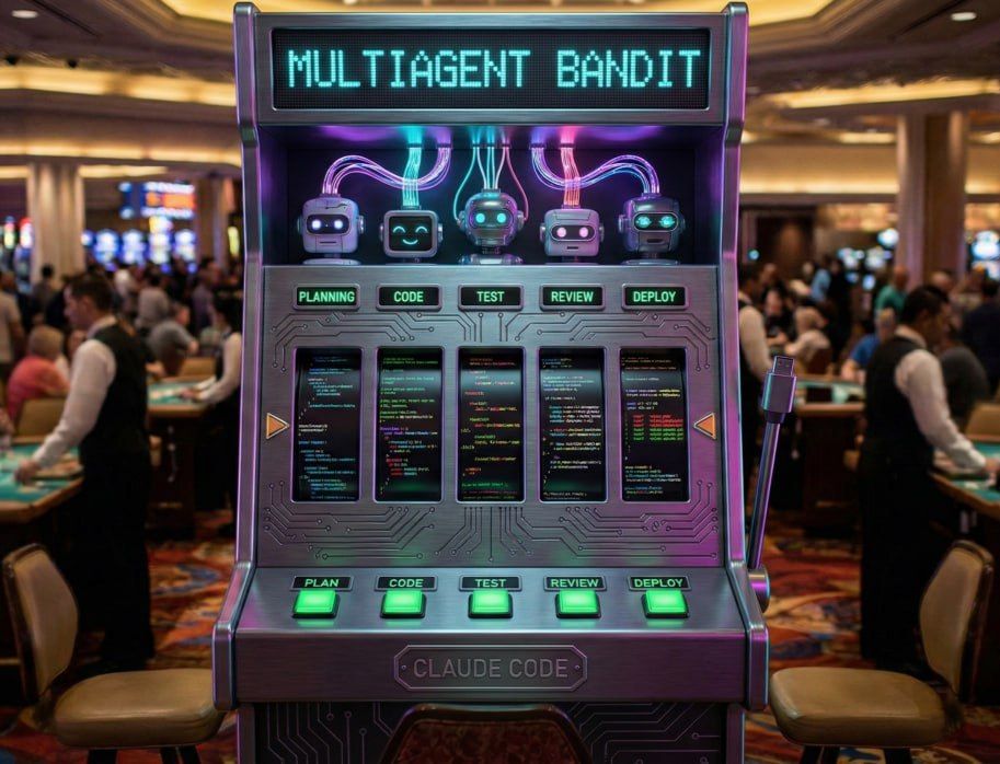 Actually, this whole story with coding using multi-agents have a certain casino vibe.

You press the "GENERATE" button and get a quick dopamine injection.

So, people who were far from gambling essentially becoming deeply and legally  involved into it.

#casino #claudecode
