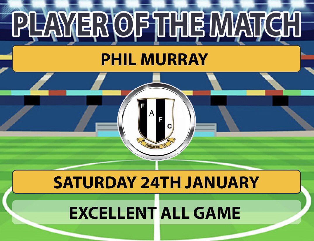 Today’s <a href="/PickeringsLifts/">Pickerings Lifts</a> Player of the match is Phil Murray 👏🏻