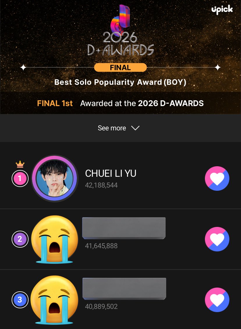 the opponents are catching up so fast 😭 i need us to lock in lobudans ‼️🚨 there's really not much time left, let's win this for liyu 🙏🏻
