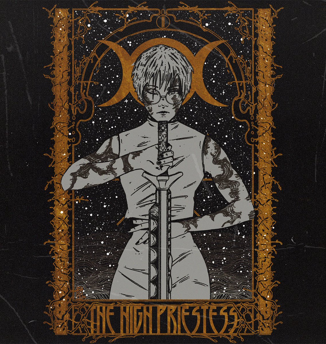 Maki tarot card I made some years ago #jujutsukaisens3
