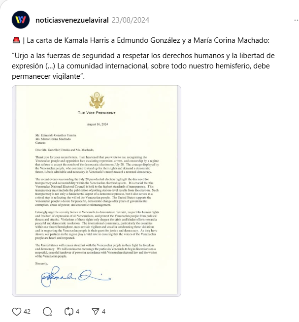 irisemol's tweet image. Hey @MariaCorinaYA esta es la misma #Kamala que apoyas y te apoya.
Los hechos jamás se tumban con relatos.
Estás abiertamente fusionada con los zurdos de #EEUU que usan a menores para manipular a los ignorantes desde la emocionalidad.
ESO ES UN CRÍMEN!