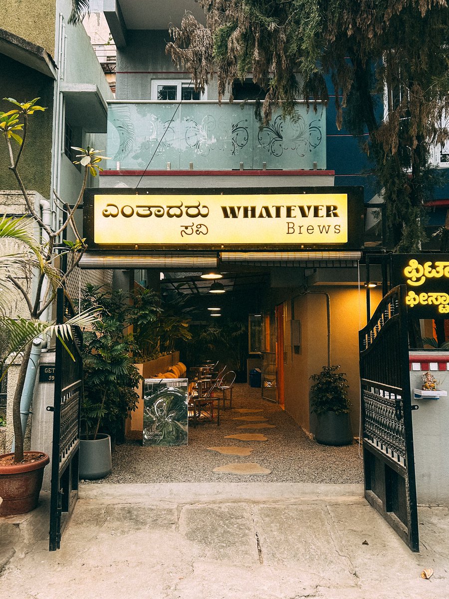 sidsimharaju's tweet photo. New tiny coffee spot in Koramangala.

Try the lattes. The coconut latte was great.

📍 Whatever Brews, Koramangala https://t.co/QtgVRN6Jyb