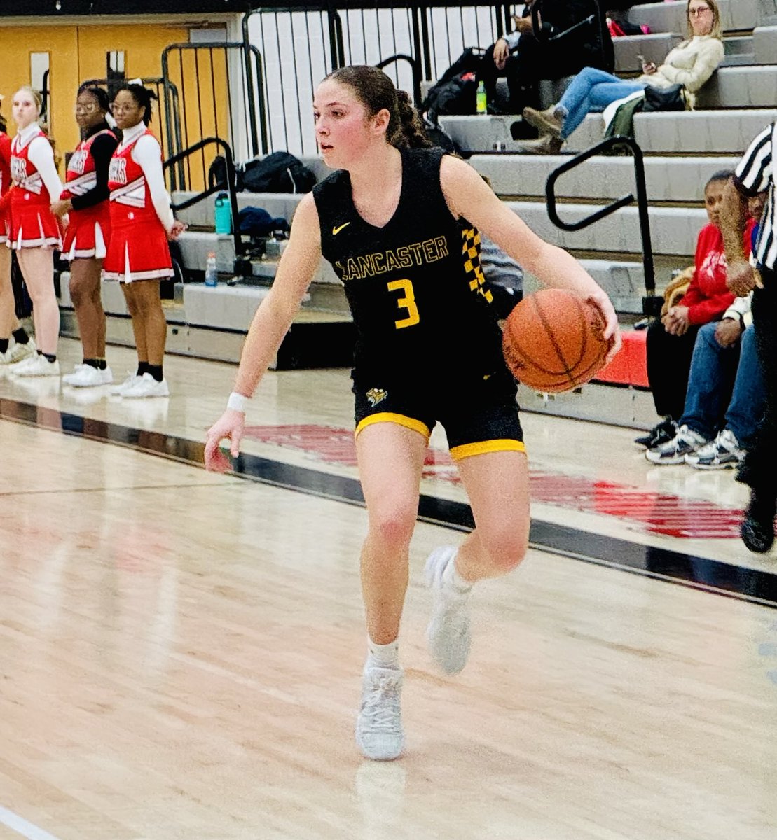 twil2323's tweet photo. Scenes from Lancaster girls basketball team’s thrilling 48-47 win over Groveport last night. ⁦@ladygaleshoops⁩ https://t.co/78KsSXk6HC