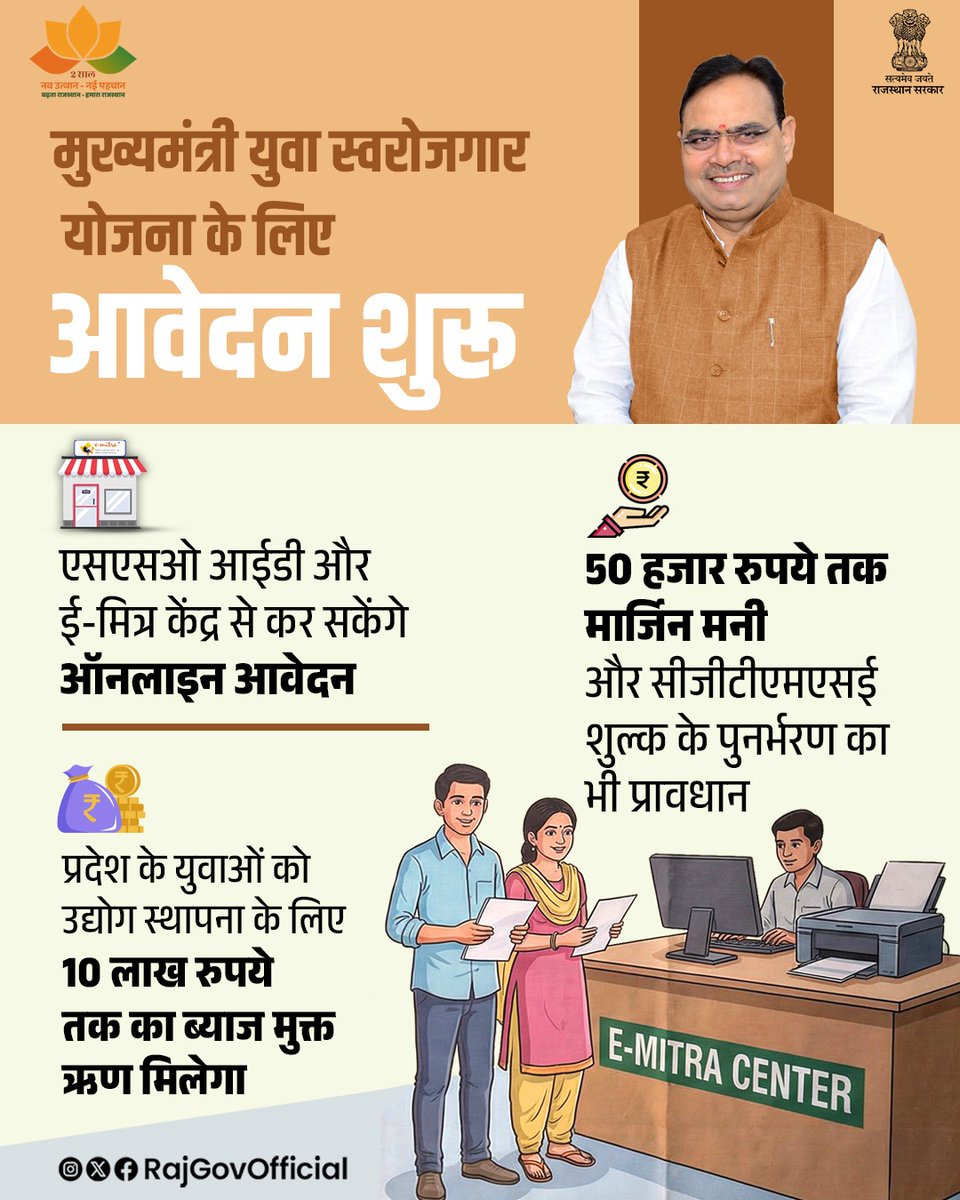 राजस्थान सरकार • ऑनलाइन आवेदन एवं योजना लाभ