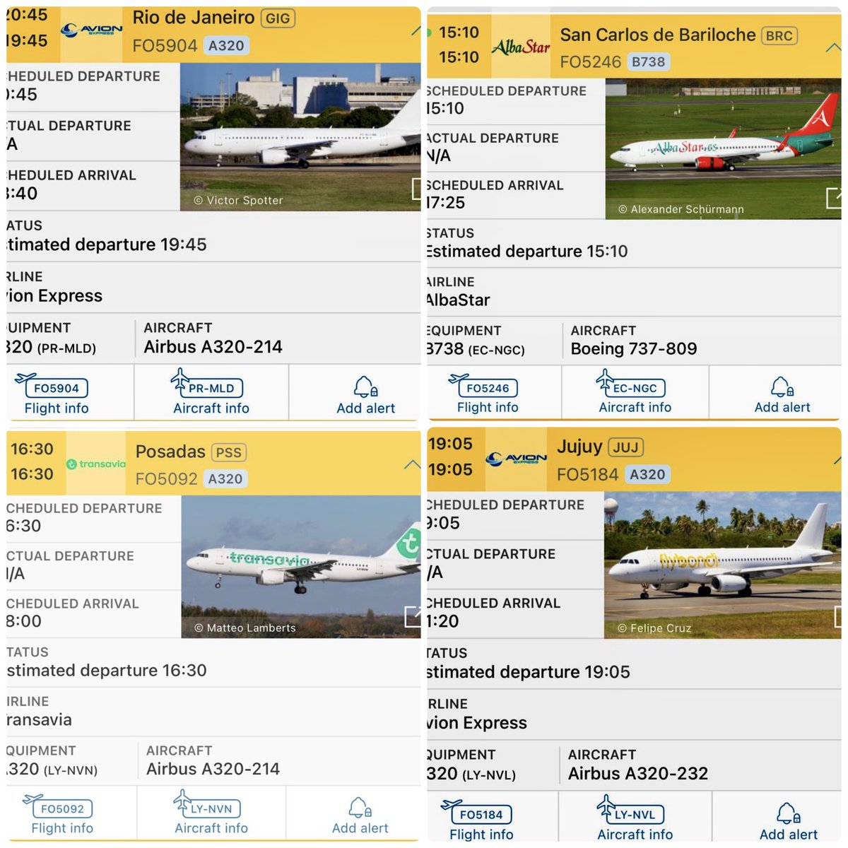 juanpimaz's tweet photo. Todos estos, son aviones ✈️ extranjeros que vuelan para @flybondioficial y operan con tripulación extranjera 👨‍✈️ 👩‍✈️ (pilotos y tripulación de cabina) y servicio de mantenimiento extranjero.
No solo estafan a sus pasajeros con demoras y cancelaciones.
Es muy difícil hacer un tracking de antecendentes operativos, técnicos y financieros de estas empresas, tipo de instrucción de las tripulaciones, etc.
Todos estos son puestos de trabajo que pierden los trabajadores aeronáuticos argentinos.

Estamos frente a la peor política aerocomercial imaginable, diseñada e implementada por @fedesturze , el funcionario más nocivo de los últimos tiempos.
Un modelo que arrasa con derechos laborales, destruye capacidades estratégicas y castiga a miles de usuarios.
La aviación es una actividad sensible, las consecuencias de este tipos de prácticas suelen ser muy serias.