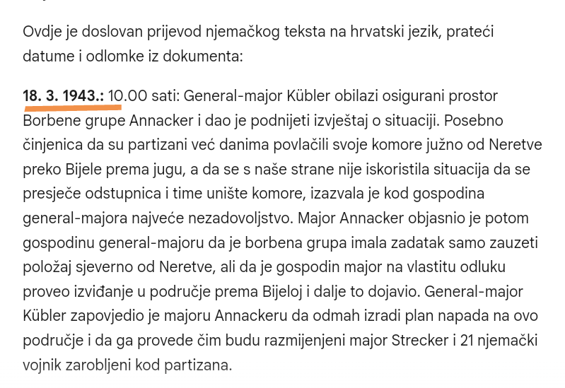 sidikat101's tweet image. Dragi moji, 
ovdje imamo doslovan prevod njemačkog ratnog dnevnika, neposredno pred, i za vrijeme razmjene zarobljenika tokom tzv. "martovskih pregovora", koje nam revizionisti pokušavaju prodati kao nekakvu saradnju.
Prosudite sami.
Nemojte biti lijeni pročitati.👇