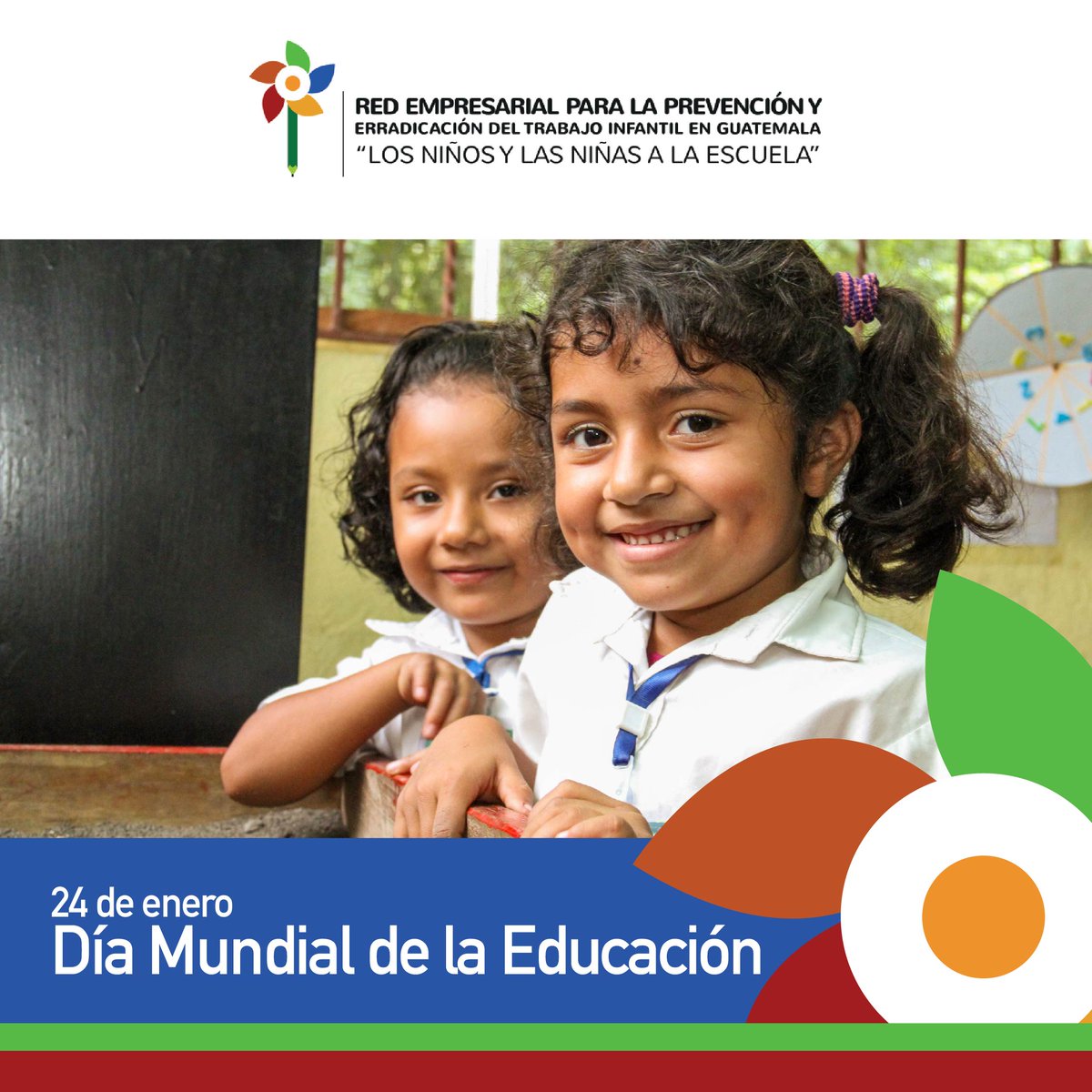 En el #DíaInternacionalDeLaEducación reafirmamos que una educación de calidad es la base de un país con oportunidades. Necesitamos maestros que enseñen, estudiantes que aprendan, escuelas abiertas y 180 días de clase que se cumplan. 

¡Los Niños y las Niñas a la escuela! 👧🏽👦🏽📚