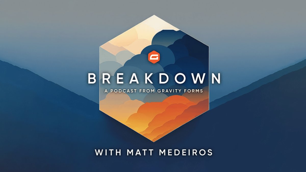 Need something to listen to while you build or unwind this weekend?

Breakdown shares real stories from WordPress developers and agencies.

Queue it up 🎙️
gravityfor.ms/3Nnv3Y9