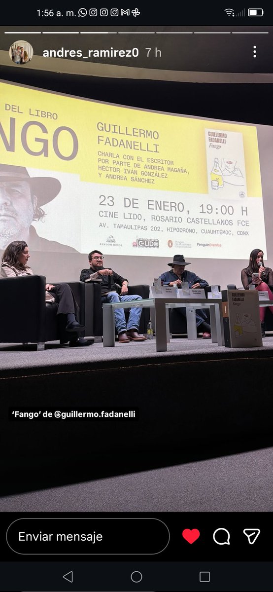 En la presentación de Fango, de <a href="/GFadanelli/">Guillermo Fadanelli</a> Gracias por acompañarnos.
