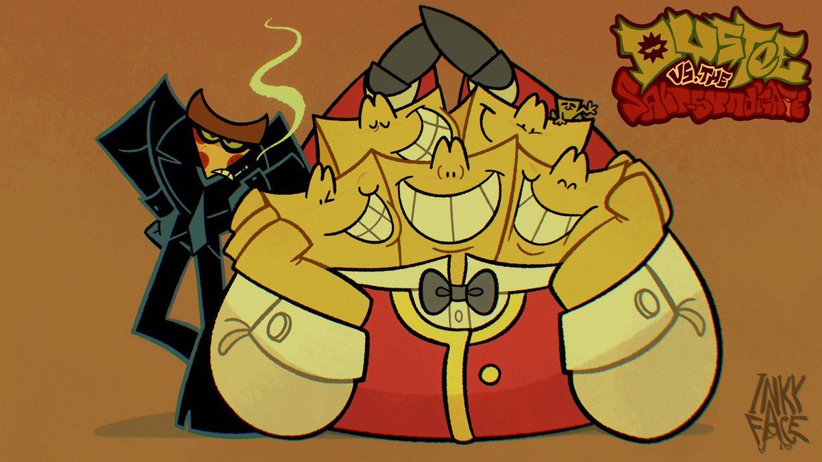 Villains in my comic🍕🍟
•
#dvtss #dusteevsthesaltsyndicate #comic