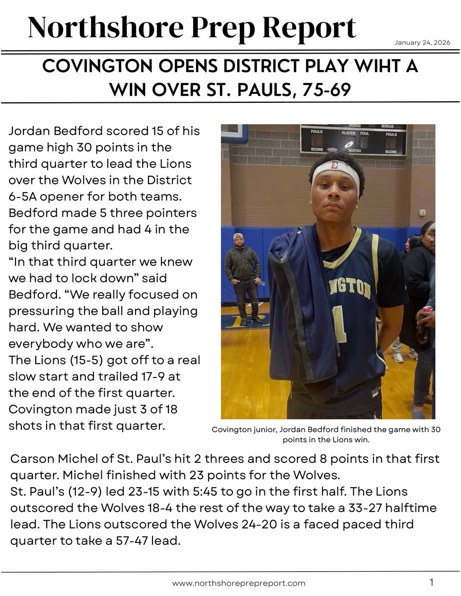 Northshore Prep Report tweet media