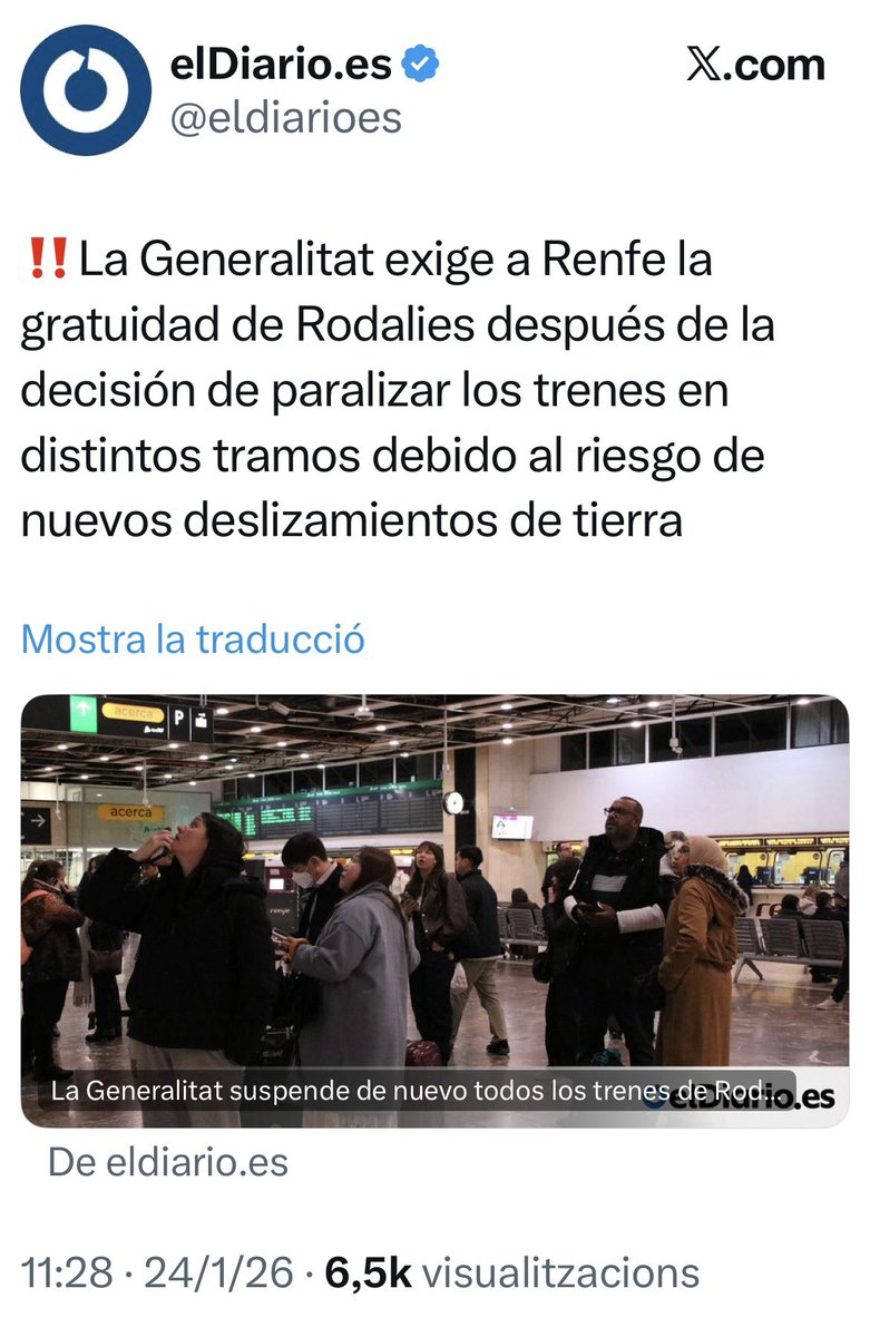 El Govern demana la gratuïtat d’un servei que alhora demana que quedi suspès. De debò que ja no és falta de control: és el caos.