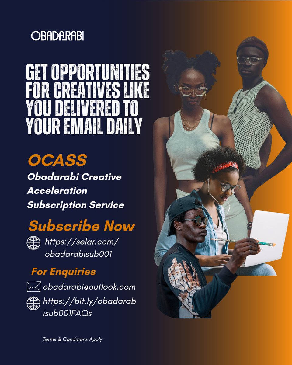 obadarabi's tweet image. Creatives I'm celebrating today

Credit[s] 

Piece 1 -  @PrimeOne_
Piece 2 - @CN_David_
Piece 3 - @Muntu_Mufuki