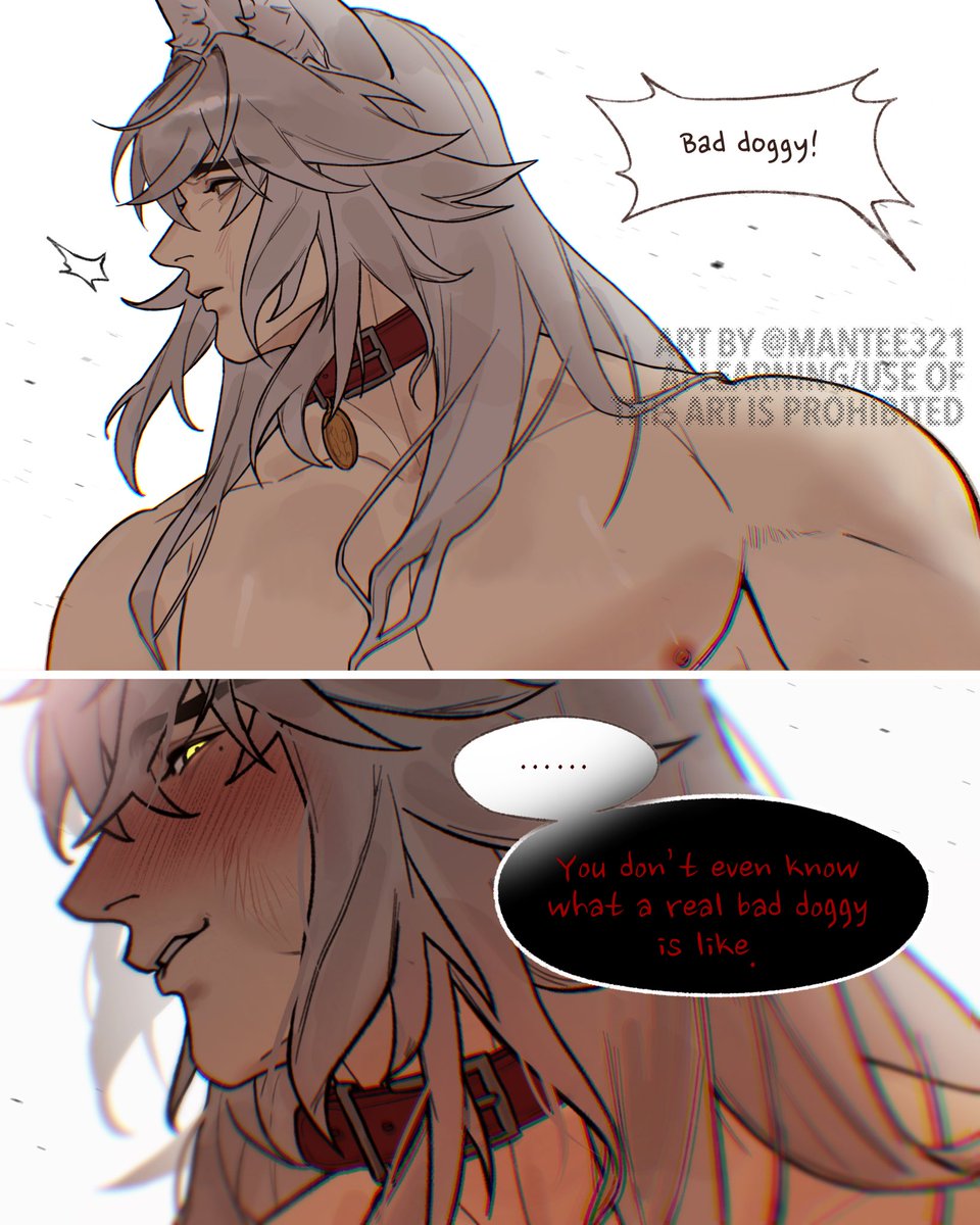 mantee321's tweet image. Bad doggy! 🐶