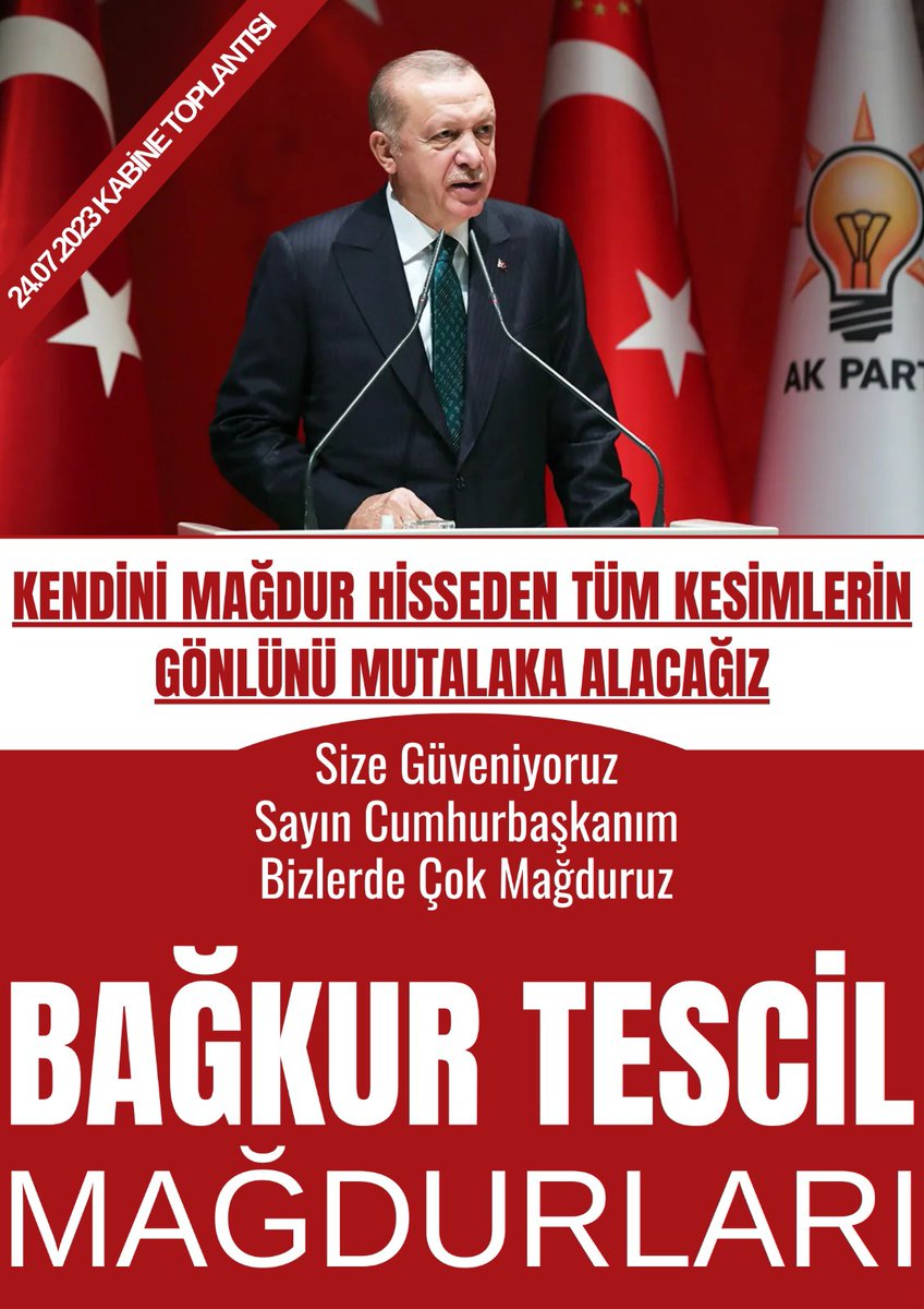 <a href="/BAGKURDERNEGI/">(BAĞ-DER) BAĞKUR VE EMEKLİLERİ DERNEĞİ</a> <a href="/Mehmet2070874/">bağkur tescil</a> 🏅 Ahilik onuru esnafındır! Bağ-Kur tescil onuru kırıyor. 2000 öncesi haklar Geçici 18. maddeyle yeniyor. İade! <a href="/MvDrHasanArslan/">Dr. Hasan Arslan</a> <a href="/MvSuleymanOzgun/">Süleyman Özgün🇹🇷</a> <a href="/mvalitemur/">Ali TEMÜR</a> 
<a href="/RTErdogan/">Recep Tayyip Erdoğan</a> <a href="/Akparti/">AK Parti</a> <a href="/herkesicinCHP/">CHP 🇹🇷</a> <a href="/isikhanvedat/">Prof. Dr. Vedat Işıkhan</a> <a href="/TBMMresmi/">TBMM</a> 

#BağKurTescilMağdurları #EsnafHakİstiyor #AhilikHaftası