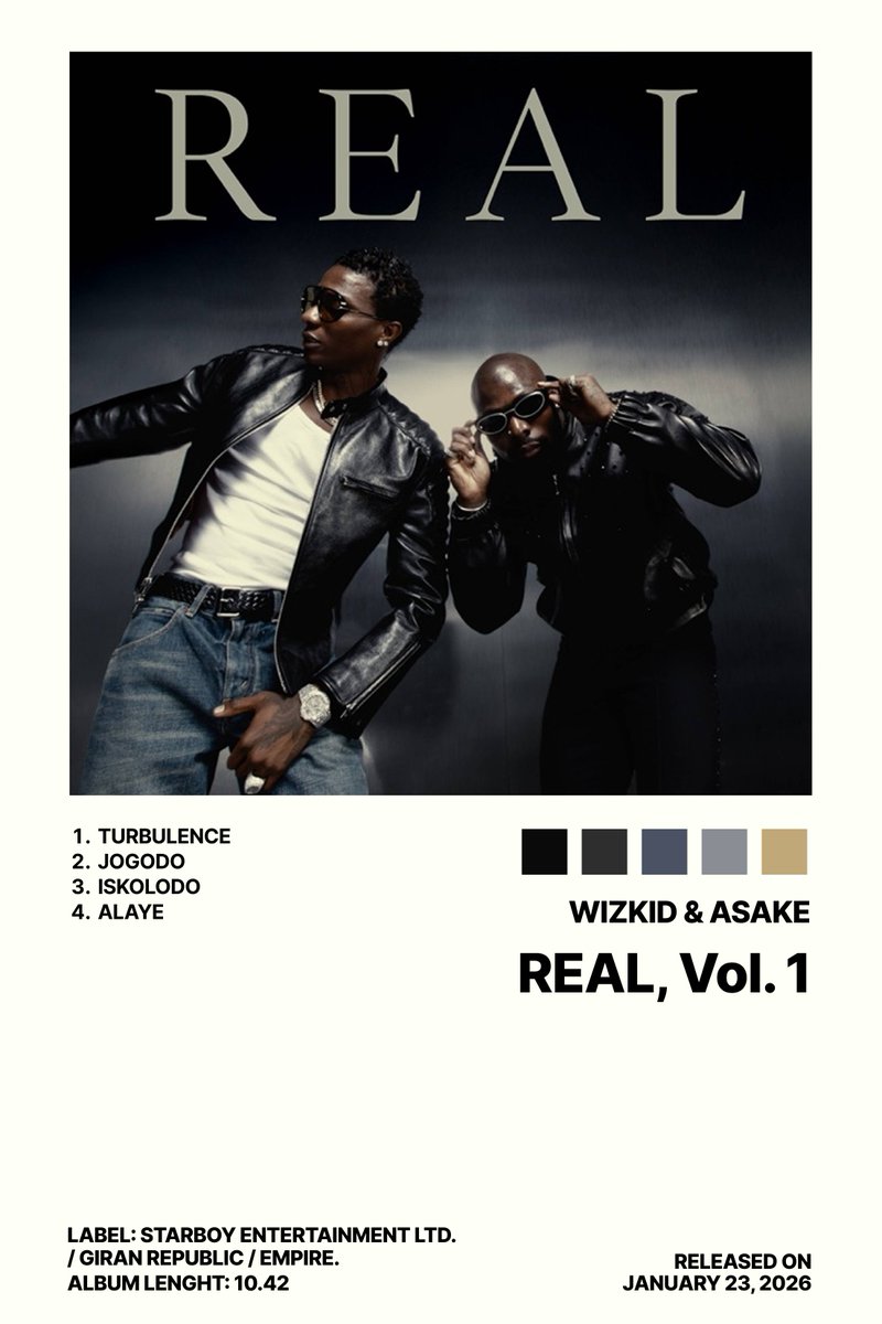 REAL, Vol. 1 Album Poster (Load in 4k)