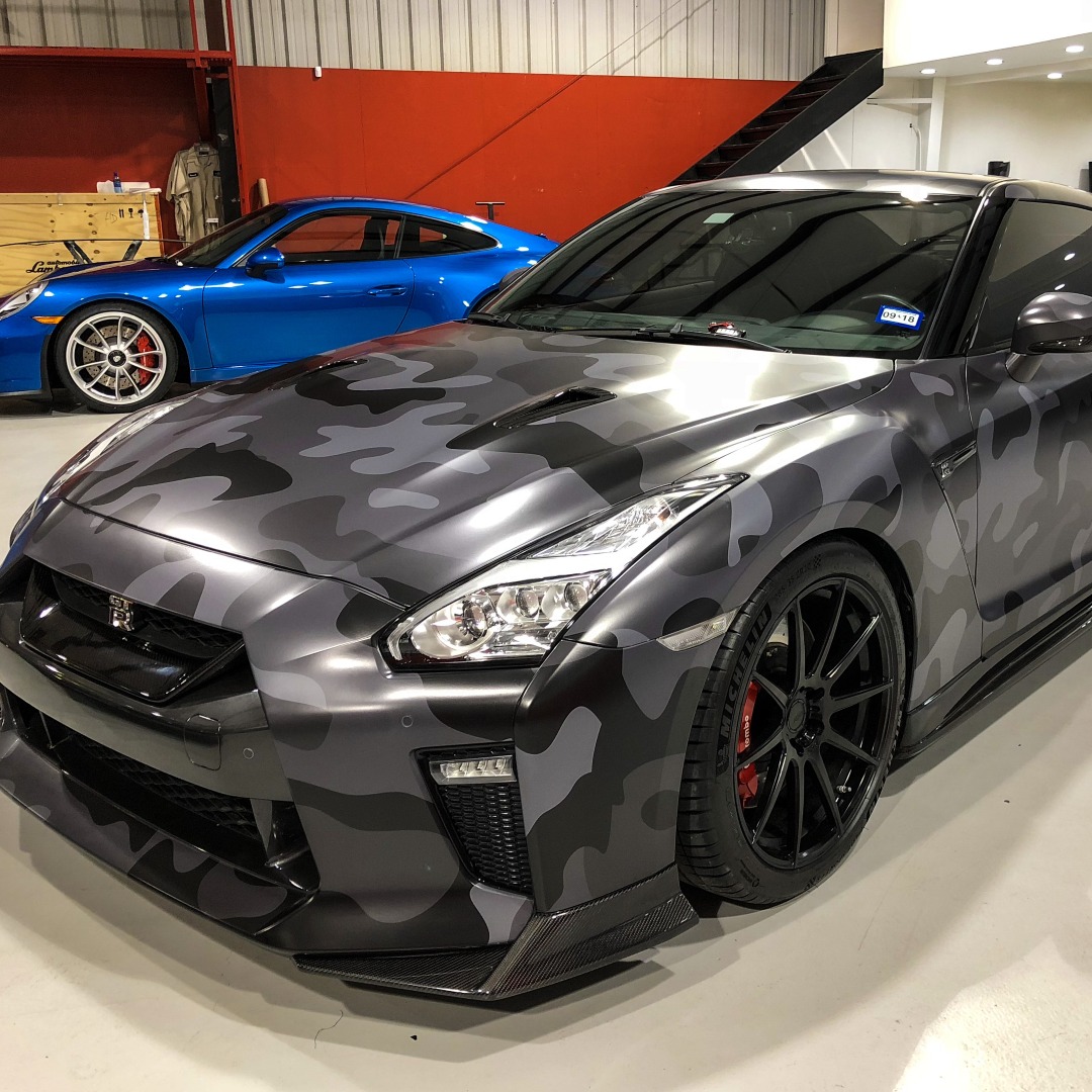 CamoWraps's tweet photo. Classic Elite Black Camo adds stealth and style to this Nissan GT-R ⚫ 

Wrapped by Cool Touch Graphics

🛒 Shop high quailty camo wraps at https://t.co/Hp3fttkNKa

#CamoWraps #WrapLife #VinylWrap #CamoWrap #Camouflage #Camo #ClassicCamo #BlackCamo #CarWraps https://t.co/IX0k0Cb1TR