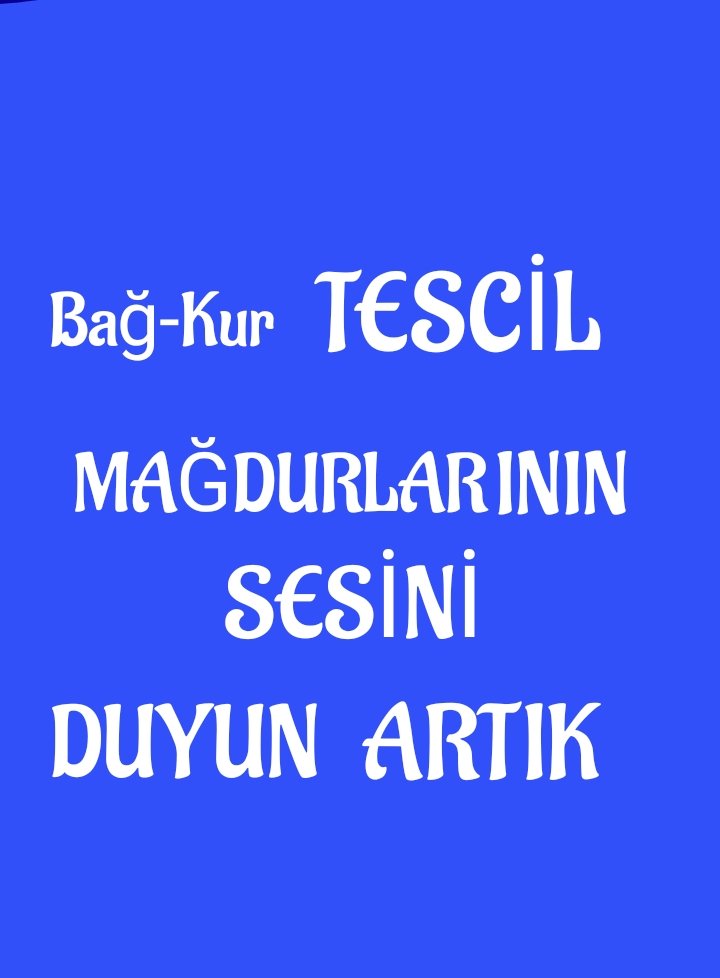 <a href="/BAGKURDERNEGI/">(BAĞ-DER) BAĞKUR VE EMEKLİLERİ DERNEĞİ</a> <a href="/Mehmet2070874/">bağkur tescil</a> 🏅 Ahilik onuru esnafındır! Bağ-Kur tescil onuru kırıyor. 2000 öncesi haklar Geçici 18. maddeyle yeniyor. İade! <a href="/MvDrHasanArslan/">Dr. Hasan Arslan</a> <a href="/MvSuleymanOzgun/">Süleyman Özgün🇹🇷</a> <a href="/mvalitemur/">Ali TEMÜR</a> 
<a href="/RTErdogan/">Recep Tayyip Erdoğan</a> <a href="/Akparti/">AK Parti</a> <a href="/herkesicinCHP/">CHP 🇹🇷</a> <a href="/isikhanvedat/">Prof. Dr. Vedat Işıkhan</a> <a href="/TBMMresmi/">TBMM</a> 

#BağKurTescilMağdurları #EsnafHakİstiyor #AhilikHaftası