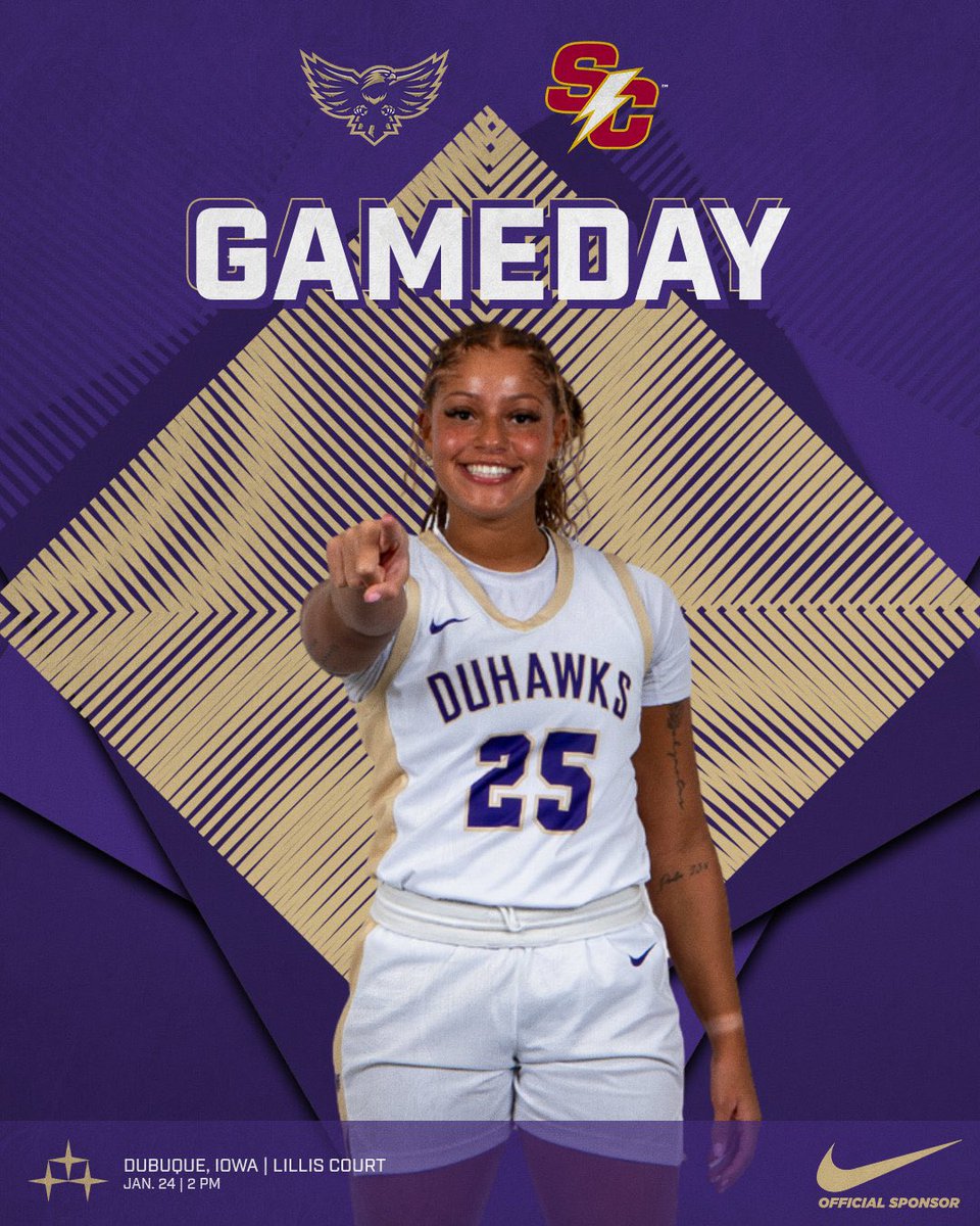 DuhawkWBB's tweet photo. 𝐒𝐀𝐓𝐔𝐑𝐃𝐀𝐘 Matchup With The 𝐒𝐓𝐎𝐑𝐌 ⚡️

🆚 Simpson College 
📍 Dubuque, Iowa | Lillis Athletic and Wellness Center
🕑 2 PM
📺 https://t.co/vz84uyVr3V
📊 https://t.co/Ij0QtgJA33

#GoDuhawks https://t.co/TAUMicWqrs