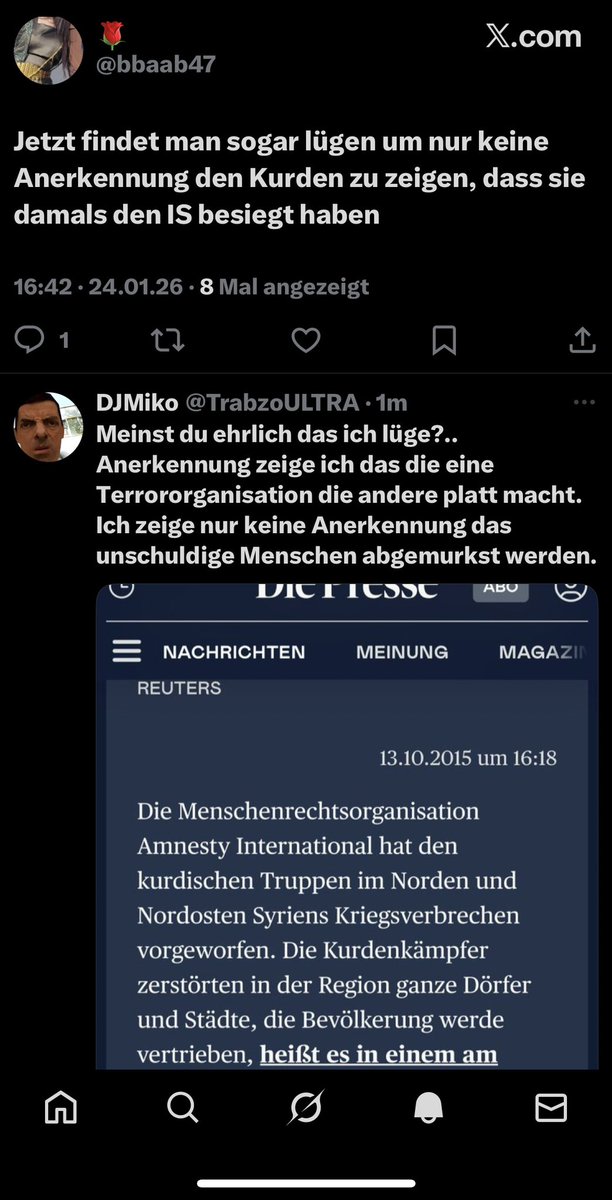 Twitter ist immer noch der selbe Schrott. Immer noch Leute die schwätzen und weiteres. Kommt mit richtigen Argumenten und Quellen. Macht mich damit Mundtot und nicht mit einfachem Gelaber bitte..