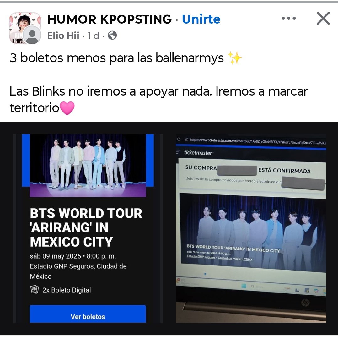 MochiButter7's tweet image. Neta que pedo con las Blinks?? Dejan en claro que son unas idiotas

Les dejo la página porque la vayan a reportar y aparece el nombre de la persona también 

#BTS_WORLDTOUR_MEXICOCITY