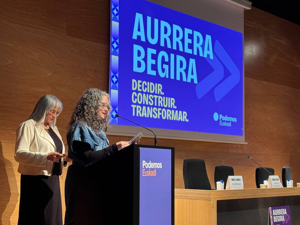 Gaur <a href="/PodemosEuskadi_/">Podemos Euskadi</a> ren kongresua hasi dugu, militantzia eta talde sozialekin batera. 
Etorkizunari begira, elkarrekin eta gure baloreak aldarrikatuz.  #AurreraBegira.