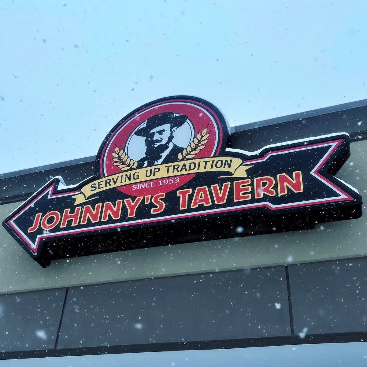 JohnnysTaverns's tweet image. All locations open normal hours today, come and have a snow day with us!