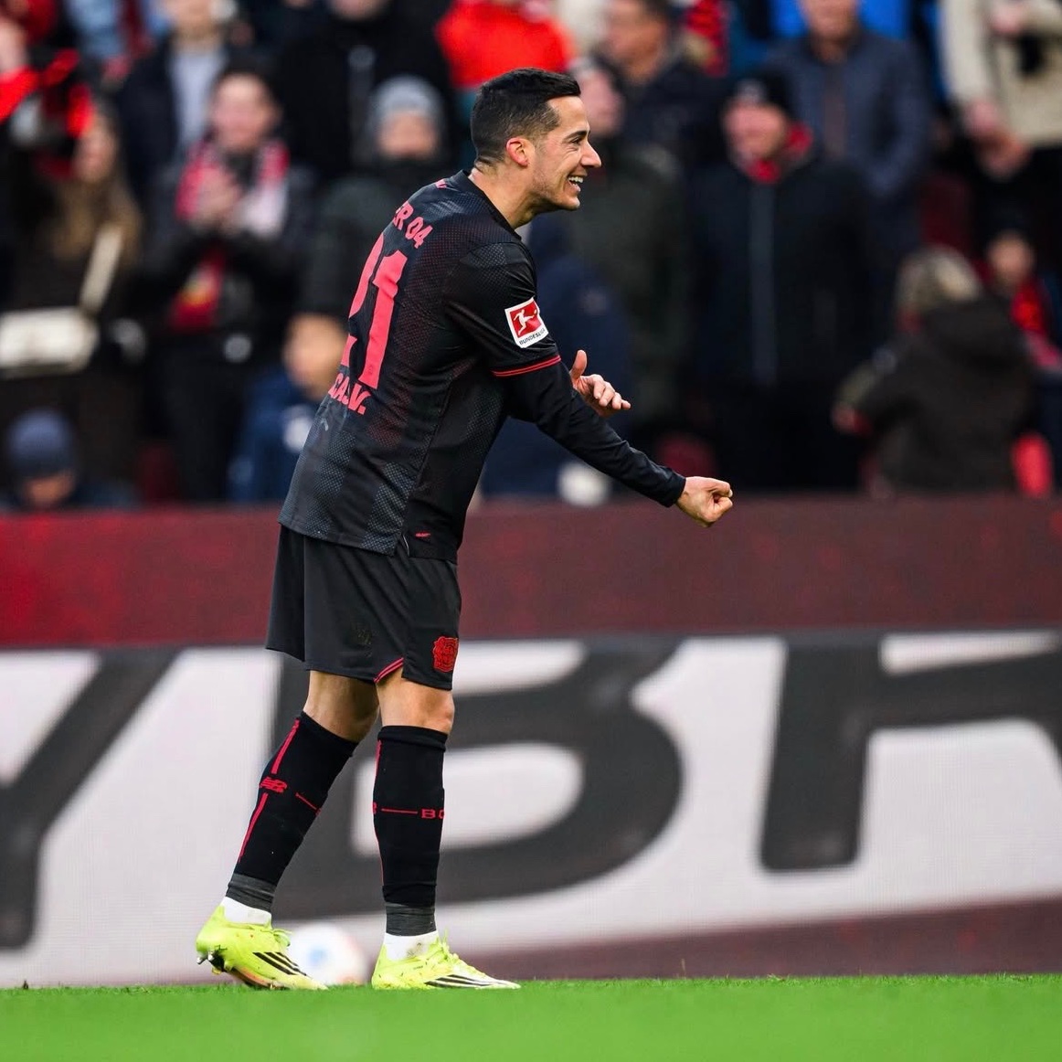 MadridXtra's tweet image. ❗️Lucas Vázquez scored his first goal for Bayer Leverkusen today. 🤍