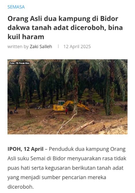 qeezfikir's tweet photo. Siti Kasim taknak tolong pergi perjuangkan hak tanah orang Asli ke? https://t.co/wcX5cGUHTK