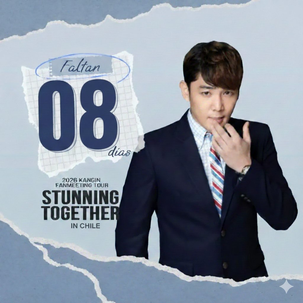🇨🇱 Chile | FALTAN 8 DÍAS 📷 #강인 #KangInEnChile #Kpop #StunningTogether 
<a href="/Himsenkangin/">kangin</a> <a href="/zafiroLive/">Zafiro Internacional</a> <a href="/freefallshows/">Free Fall</a> <a href="/proyectos_elfcl/">Proyectos ELF Chile</a>