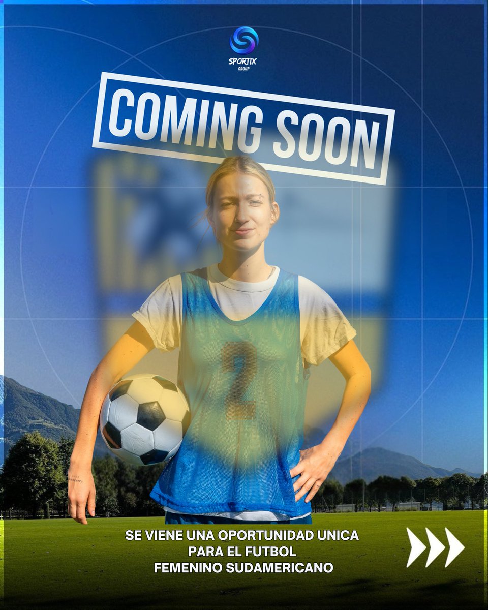 Sportixgroup's tweet photo. Si eres mujer y buscas probarte y jugar en Europa ⚽️ se vienen nuevos horizontes . PRÓXIMAMENTE EN SPORTIX 👇 https://t.co/HQa885YFfI
